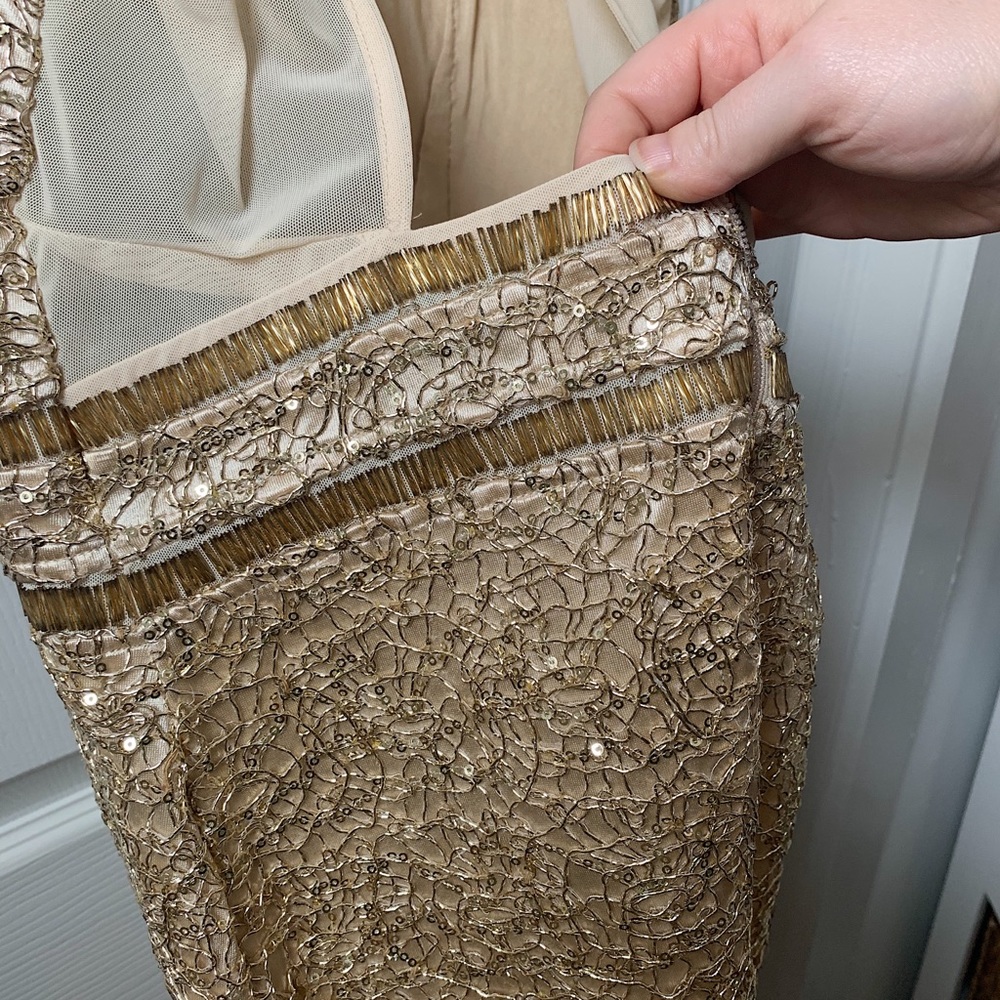 Gold beaded dress - NWT! - Picture 5 of 8